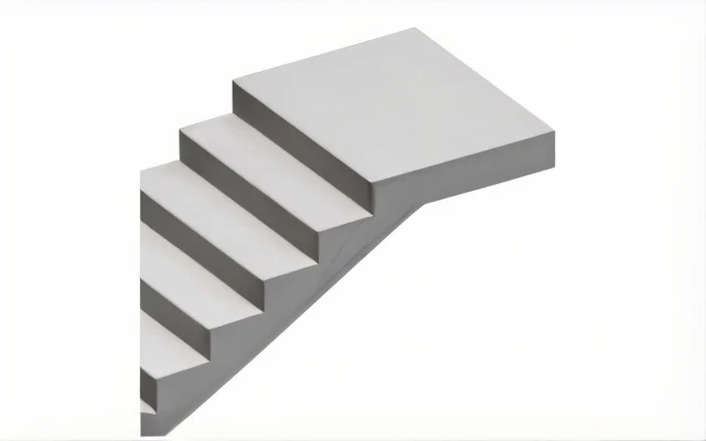 Betontreppenelement mit Podest am oberen Ende
