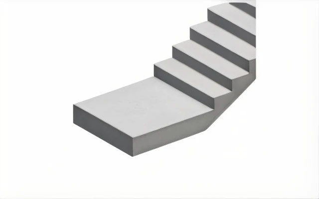 Betontreppenelement mit Podest am Fuss