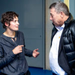 Gastgeberin Stefanie Müller im Gespräch mit Stefan Stüssi.